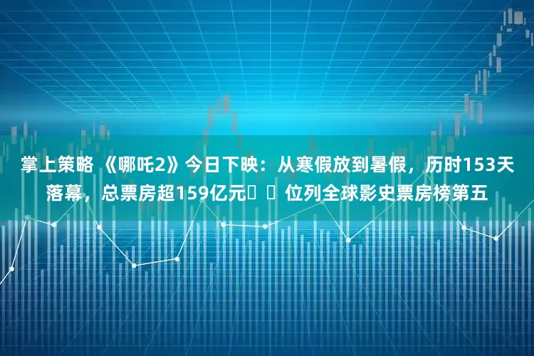 掌上策略 《哪吒2》今日下映：从寒假放到暑假，历时153天落幕，总票房超159亿元‌‌位列全球影史票房榜第五